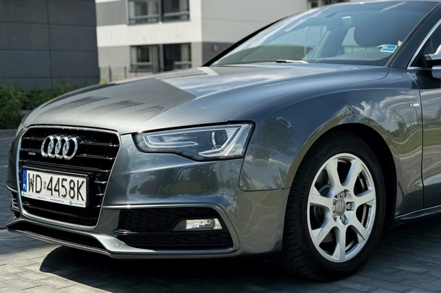 Audi A5 cena 81900 przebieg: 186000, rok produkcji 2015 z Warszawa małe 121